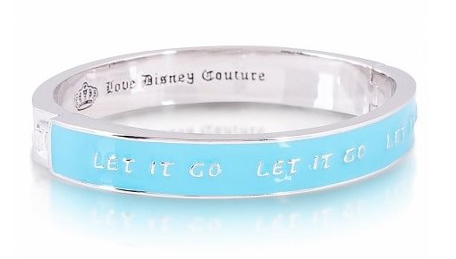 14kt White Gold Plated Frozen Let It Go Bangle from Disney Couture