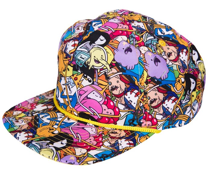 Adventure Time All Over Print Snap Back Baseball Cap Adventure Time All Over Print Snap Back Baseball Cap