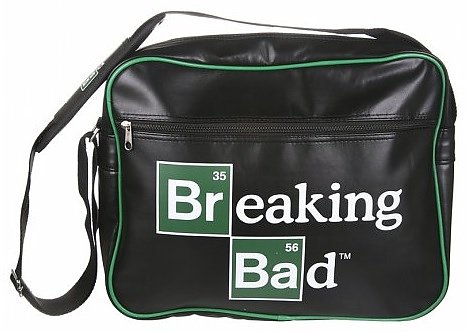 Black PU Breaking Bad Logo Messenger Bag