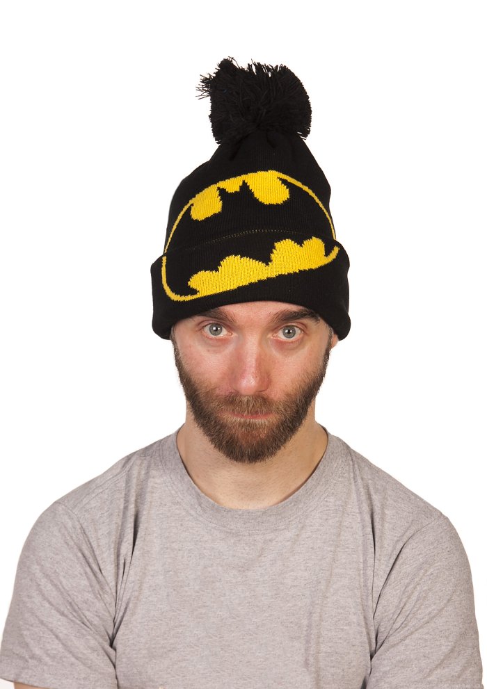 Black_Knitted_DC_Comics_Batman_Logo_Oversized_Bobble_Hat_from_Addict_Model_hi_res