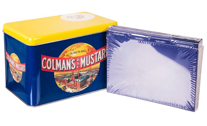 Colman's Mustard Recipe Tin With Cards
