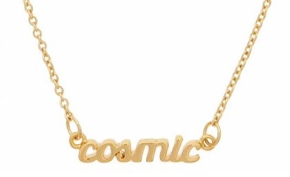 Gold Plated Nineties Cosmic Necklace
