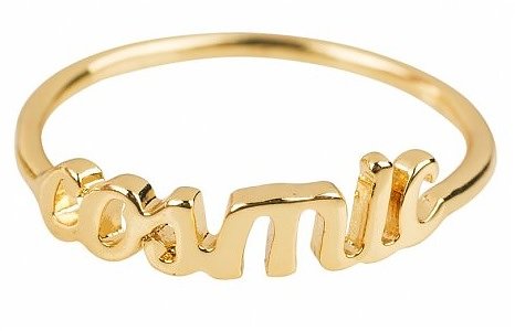 Gold Plated Nineties Cosmic Ring