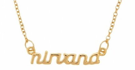Gold Plated Nineties Nirvana Necklace