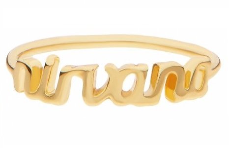 Gold Plated Nineties Nirvana Ring