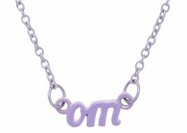 Iridescent Lilac Nineties Om Necklace