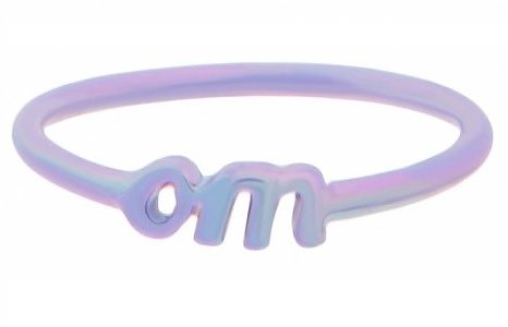 Iridescent Lilac Nineties Om Ring