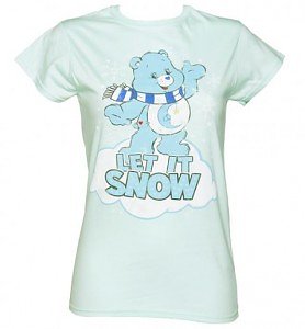 Ladies Care Bears Let It Snow T-Shirt