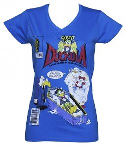 Ladies_Count_Duckula_Comic_Cover_V_Neck_T_Shirt_hi_res Count Duckula