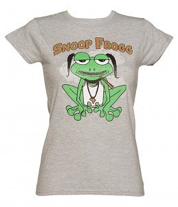 Ladies Heather Grey Snoop Frogg T-Shirt from Cool Toons - £19.99
