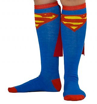 Ladies_Superman_Caped_Knee_High_Socks_feet_front_500-320-400