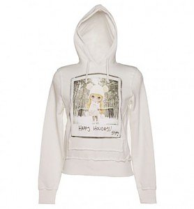 Ladies White Alpine Blythe Hoodie