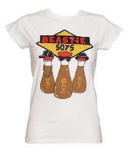 Ladies White Beastie Soys T-Shirt from Cool Toons - £19.99