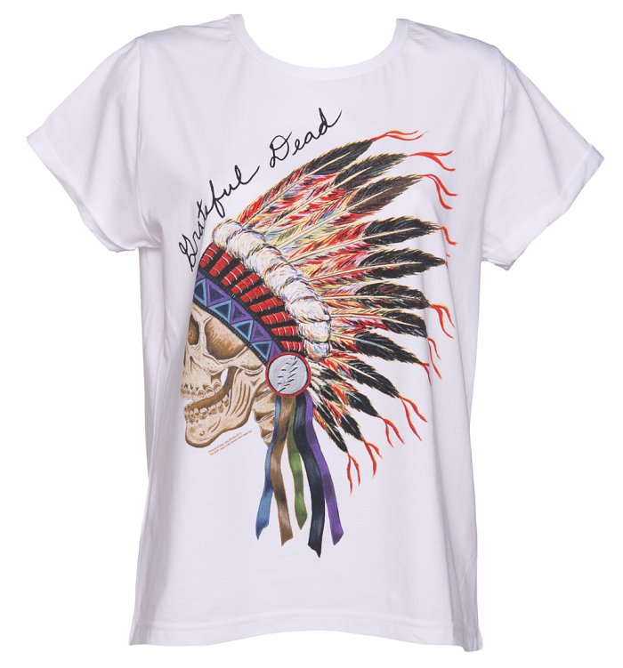 Ladies_White_Grateful_Dead_Indian_Oversized_Boyfriend_T_Shirt_from_Amplified_Vintage