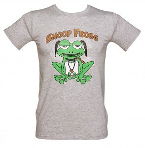 Mens Heather Grey Snoop Frogg T-Shirt from Cool Toons - £19.99