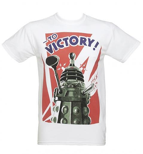 Mens_White_Doctor_Who_Dalek_To_Victory_T_Shirt_500_478_514_76 Mens White Doctor Who Dalek To Victory T -Shirt