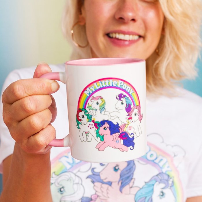 Retro My Little Pony Mug with Pink Handle