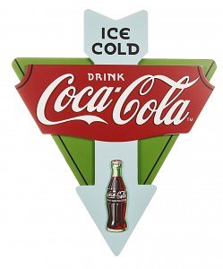 Retro_Wooden_Drink_Coca_Cola_Triangle_Sign_hi_res