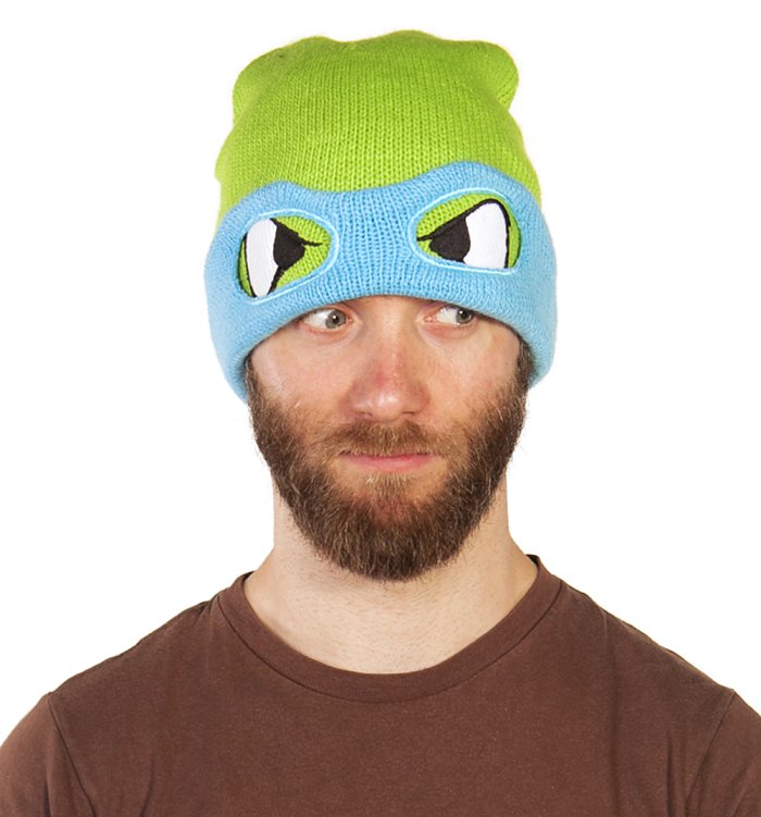 Teeange_Mutant_Ninja_Turtles_Leonardo_Beanie_Hat_Model