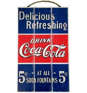Vintage_Distressed_Delicious_Refreshing_Coca_Cola_Wooden_Sign